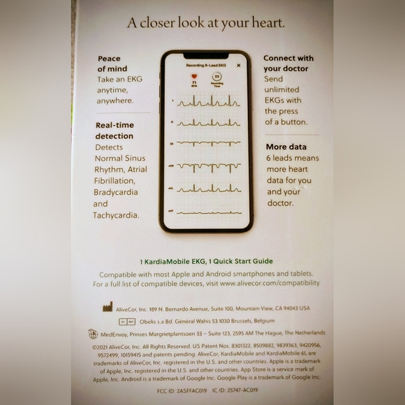 KardiaMobile 6 LEAD MOBILE EKG NEW IN BOXNEVER OPENED